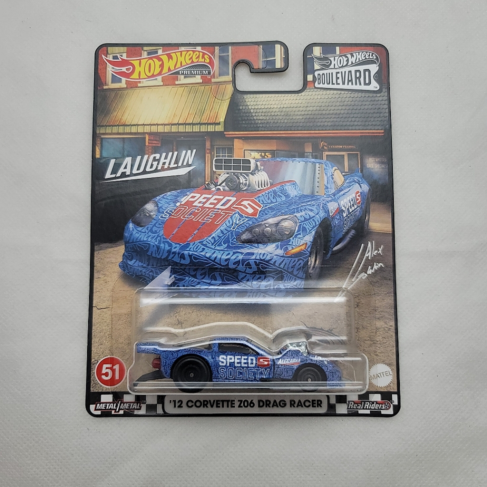 Hot Wheels Premium Boulevard 12 Corvette Z06 Drag Racer